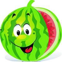 可爱卡通人物吃瓜头像